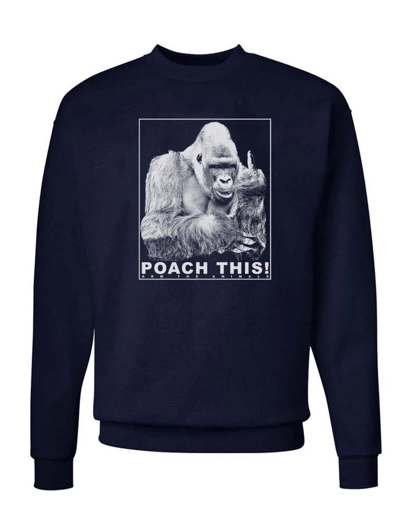 Arm The Animals Crewneck Sweatshirts Unisex | Poach This | Crewneck Sweatshirt