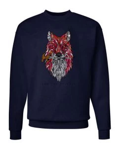 Arm The Animals Crew Sweatshirts Unisex | Dagger Fox | Crewneck Sweatshirt