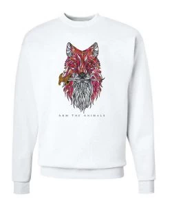 Arm The Animals Crew Sweatshirts Unisex | Dagger Fox | Crewneck Sweatshirt