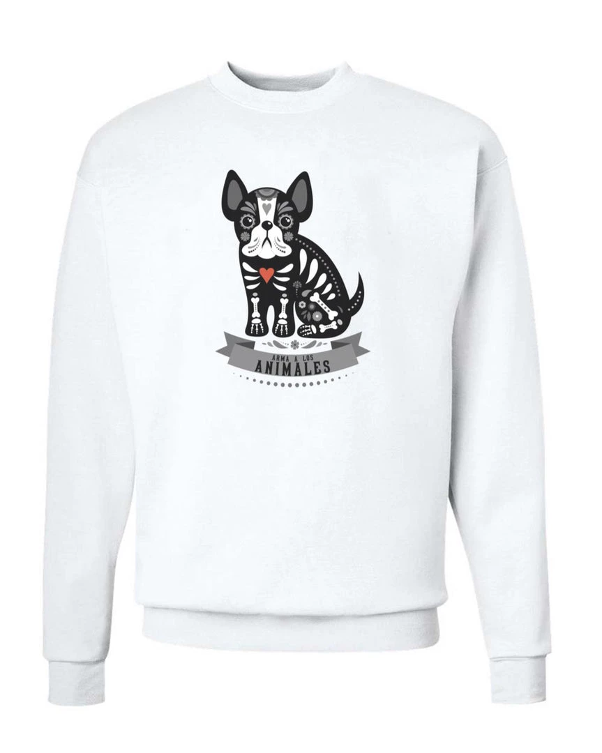 Arm The Animals Crew Sweatshirts Unisex | Frenchie Alebrije | Crewneck Sweatshirt