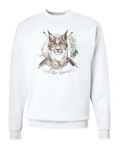 Arm The Animals Unisex | Ridgeline Lynx | Crewneck Sweatshirt