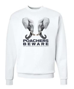 Arm The Animals Unisex | Poachers Beware | Crewneck Sweatshirt Crew Sweatshirts