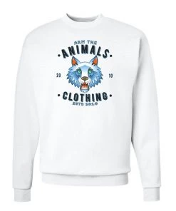 Arm The Animals Crew Sweatshirts Unisex | Varsity Wolf | Crewneck Sweatshirt