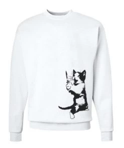 Arm The Animals Crew Sweatshirts Unisex | Cat The Ripper | Crewneck Sweatshirt