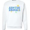 Arm The Animals Crew Sweatshirts Unisex | Summer Pop Logo | Crewneck Sweatshirt
