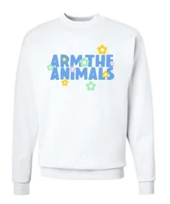 Arm The Animals Crew Sweatshirts Unisex | Summer Pop Logo | Crewneck Sweatshirt