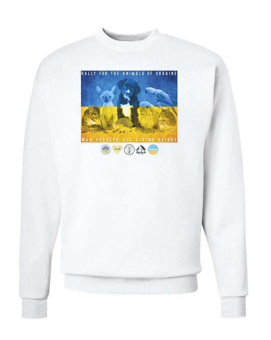 Arm The Animals Unisex | Rally For Ukraine | Crewneck Sweatshirt Crew Sweatshirts