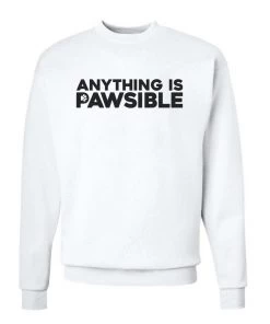Arm The Animals Unisex | Anything Is Pawsible | Crewneck Sweatshirt Crew Sweatshirts