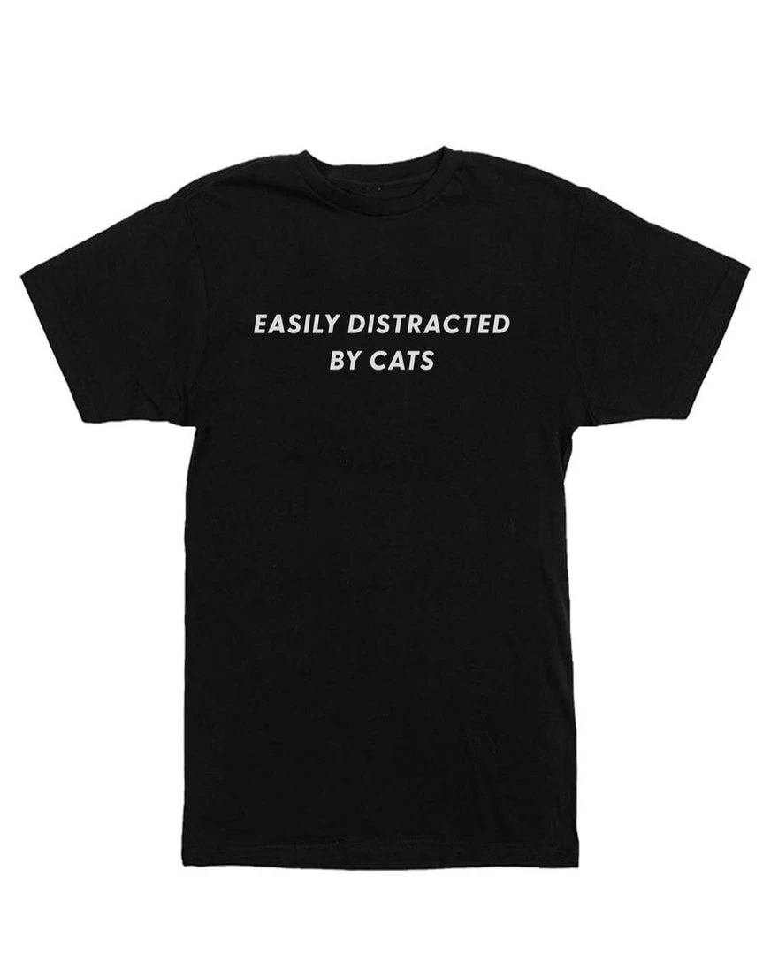 Arm The Animals Unisex | Easily Distracted Cat | Crew Tees