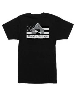 Road To Refuge Animal Sanctuary Tees Unisex | Classic Logo | Crew
