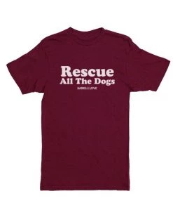 Barks Of Love Tees Unisex | Rescue All The Dogs | Crew
