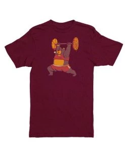 Tobias Fonseca Unisex | Squat Bear Gym, I Love To Eat Pizza | Crew Tees