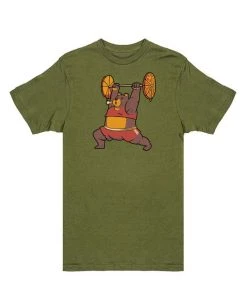 Tobias Fonseca Unisex | Squat Bear Gym, I Love To Eat Pizza | Crew Tees