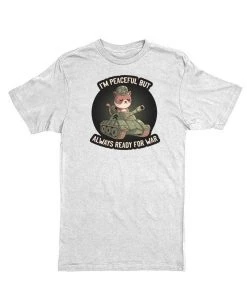 Tobias Fonseca Tees Unisex | I'm Peaceful But Always Ready For War | Crew