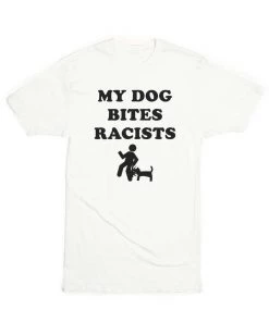Arm The Animals Tees Unisex | My Dog Bites Racists | Crew