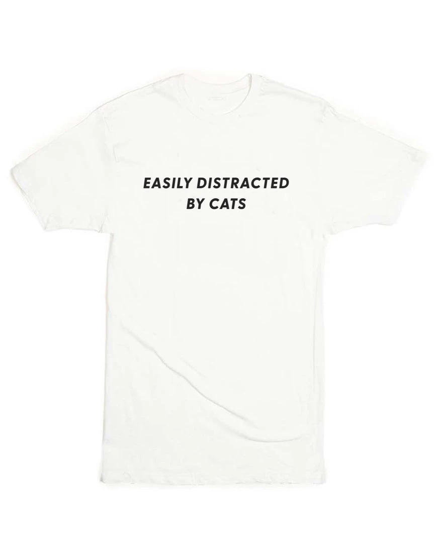 Arm The Animals Unisex | Easily Distracted Cat | Crew Tees