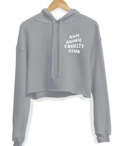 Arm The Animals Crop Hoodies Women's | Anti Animal Cruelty Club | Crop Hoodie