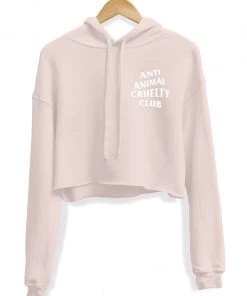 Arm The Animals Crop Hoodies Women's | Anti Animal Cruelty Club | Crop Hoodie