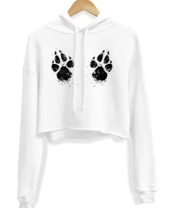 Arm The Animals Women's | Paw-sive Aggressive | Crop Hoodie Crop Hoodies