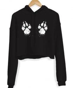 Arm The Animals Women's | Paw-sive Aggressive | Crop Hoodie Crop Hoodies