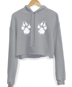 Arm The Animals Women's | Paw-sive Aggressive | Crop Hoodie Crop Hoodies