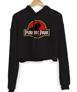 Arm The Animals Women's | Purassic Park | Crop Hoodie