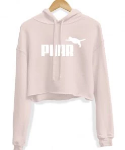 Arm The Animals Women's | Purr | Crop Hoodie Crop Hoodies