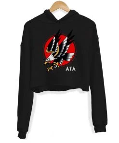 Arm The Animals Women's | Tattoo Eagle | Crop Hoodie Crop Hoodies