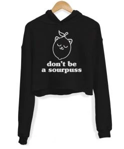 Arm The Animals Women's | Sour Puss | Crop Hoodie Crop Hoodies