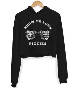 Arm The Animals Women's | My Pitties | Crop Hoodie Crop Hoodies