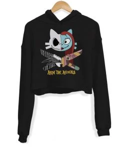 Arm The Animals Women's | Bride And Groom | Crop Hoodie Crop Hoodies