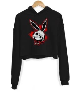 Arm The Animals Crop Hoodies Women's | Bad To The Bone Bunny | Crop Hoodie