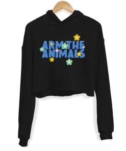 Arm The Animals Crop Hoodies Women's | Summer Pop Logo | Crop Hoodie