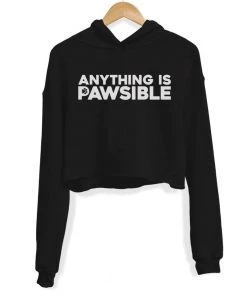 Arm The Animals Crop Hoodies Women's | Anything Is Pawsible | Crop Hoodie