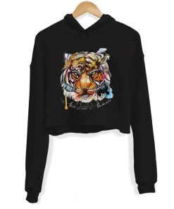 Arm The Animals Women's | Brilliant Bengal | Crop Hoodie Crop Hoodies