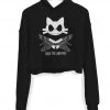 Arm The Animals Women's | 9 Lives Skellington | Crop Hoodie
