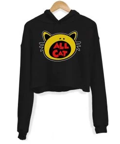 Arm The Animals Women's | All Cat | Crop Hoodie Crop Hoodies