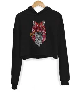 Arm The Animals Women's | Dagger Fox | Crop Hoodie