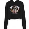 Arm The Animals Women's | Woodland Raccoon | Crop Hoodie Crop Hoodies