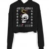 Arm The Animals Women's | Tattoo Snake | Crop Hoodie