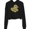 Arm The Animals Women's | Bad To The Bone Duck | Crop Hoodie Crop Hoodies