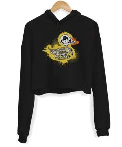 Arm The Animals Women's | Bad To The Bone Duck | Crop Hoodie Crop Hoodies