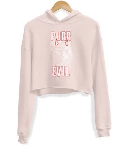 Arm The Animals Crop Hoodies Women's | Purr Evil | Crop Hoodie