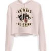 Arm The Animals Women's | Varsity Panther | Crop Hoodie Crop Hoodies