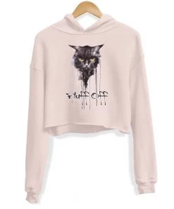 Arm The Animals Crop Hoodies Women's | Fluff Off | Crop Hoodie