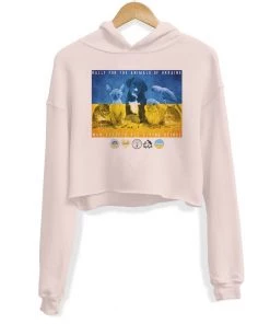 Arm The Animals Women's | Rally For Ukraine | Crop Hoodie