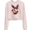 Arm The Animals Crop Hoodies Women's | Bad To The Bone Bunny | Crop Hoodie