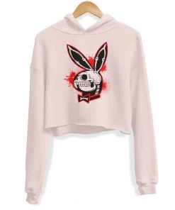 Arm The Animals Crop Hoodies Women's | Bad To The Bone Bunny | Crop Hoodie
