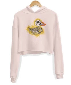 Arm The Animals Women's | Bad To The Bone Duck | Crop Hoodie Crop Hoodies