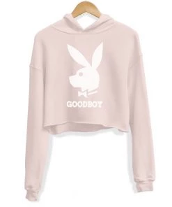 Arm The Animals Women's | Good Boy Bunny Club | Crop Hoodie Crop Hoodies